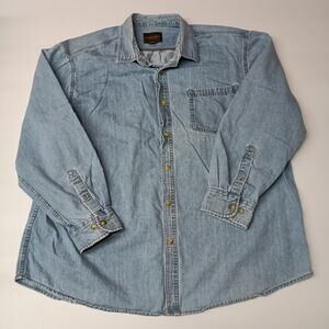 Northwest Territory Denim Shirt Men's Size 2XL Blue Cotton